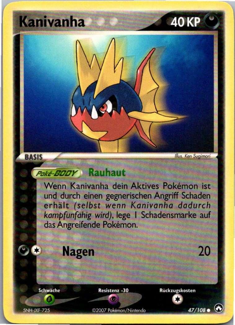 Kanivanha 47/108 EX Power Keepers – Vorderseite
