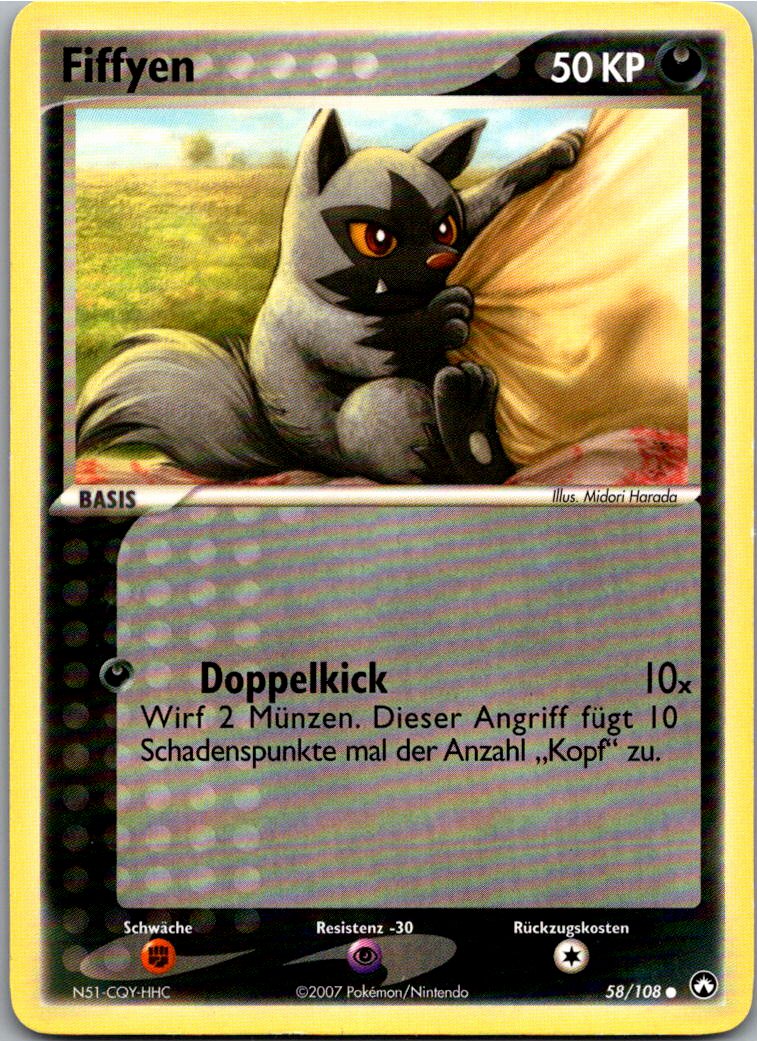 Fiffyen 58/108 EX Power Keepers – Vorderseite