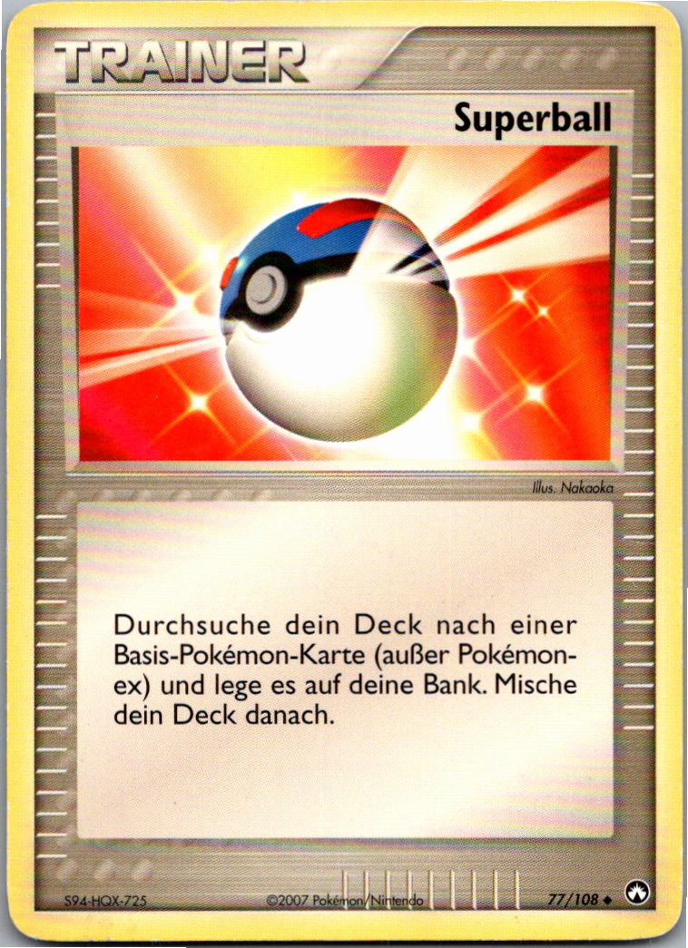 Superball 77/108 EX Power Keepers – Vorderseite