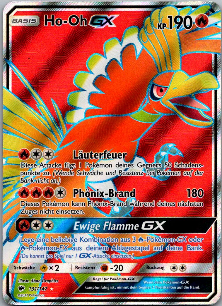 Ho-Oh GX 131/147 Nacht in Flammen – Vorderseite