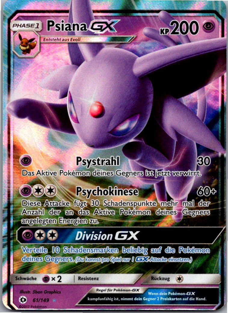 Psiana GX 61/149 Sonne & Mond – Vorderseite