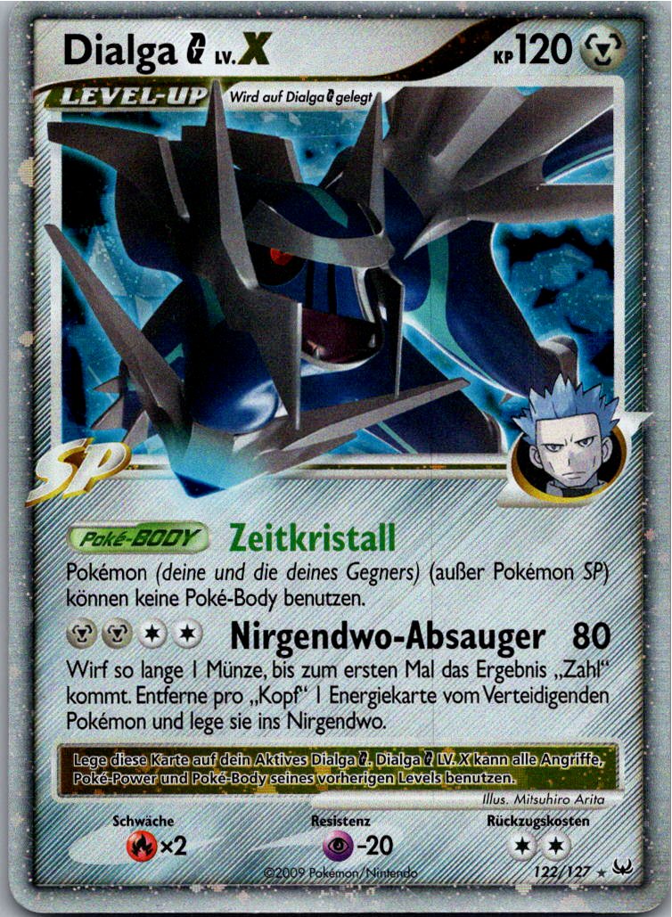Dialga G Lv.X 122/127 Platin – Vorderseite
