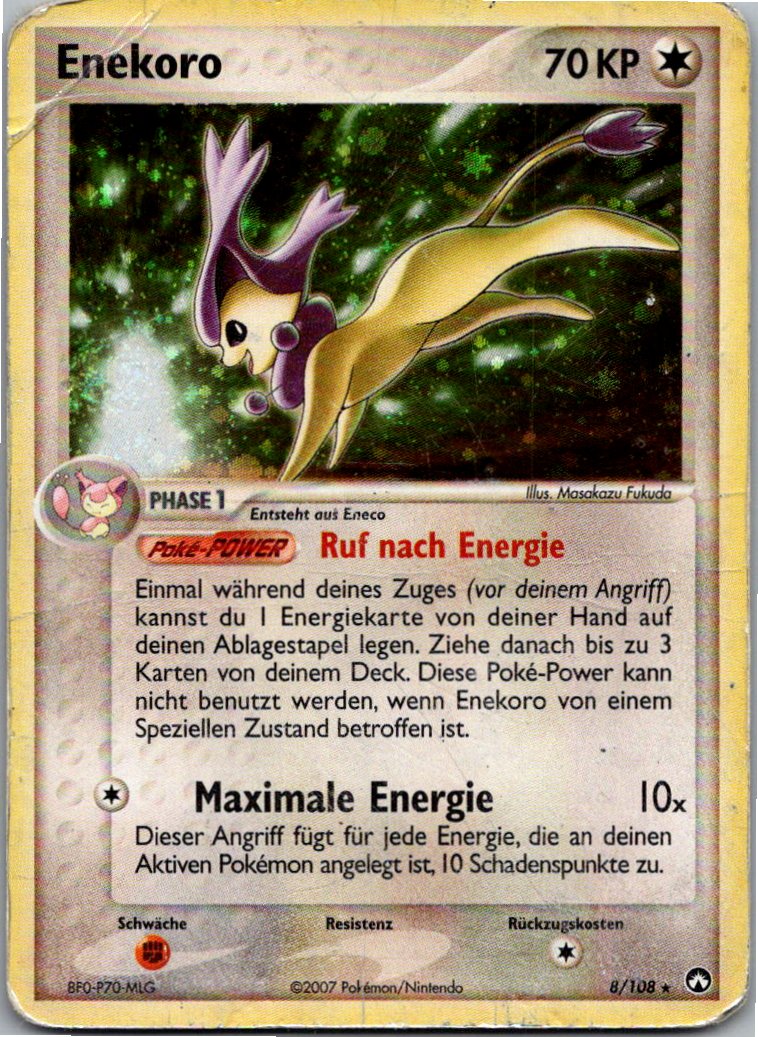 Enekoro 8/108 EX Power Keepers – Vorderseite