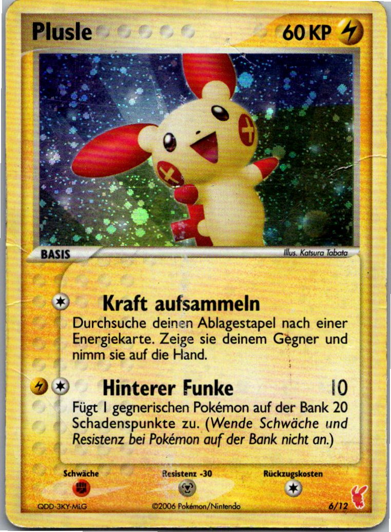 Plusle 6/12 EX trainer Kit 2 (Plusle) – Vorderseite
