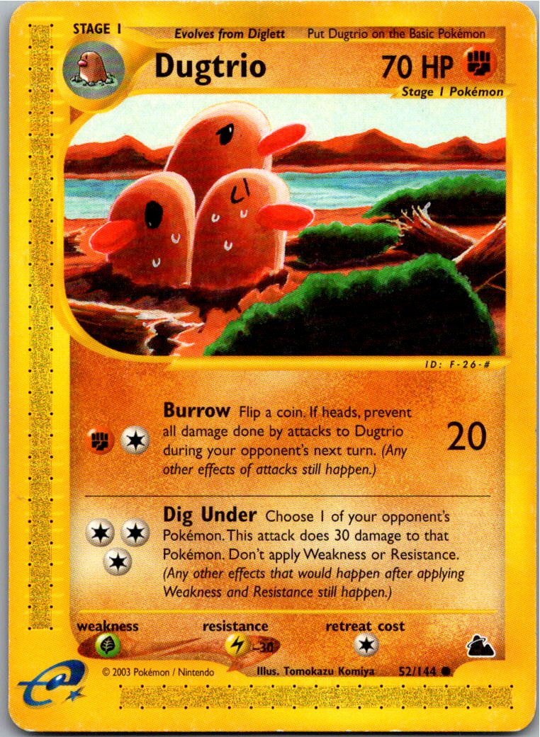 Dugtrio Digdri 52/144 Skyridge – Vorderseite