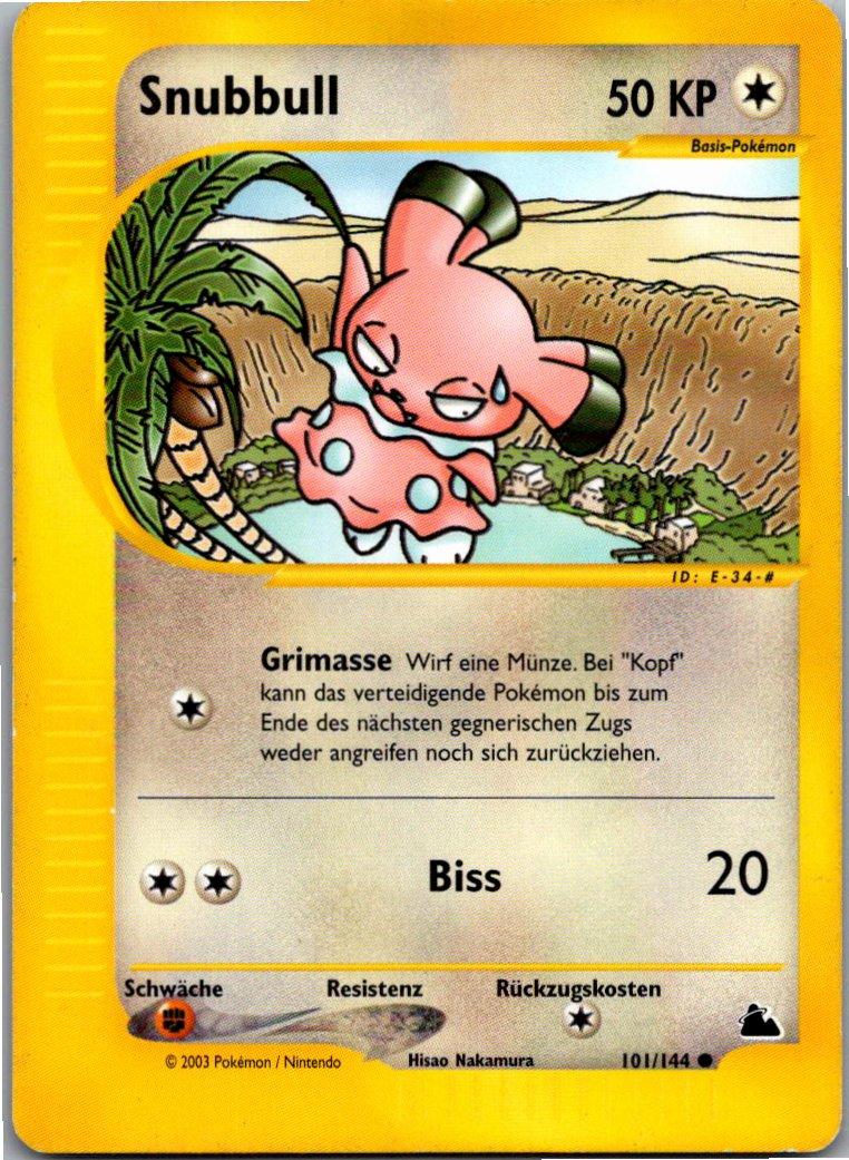 Snubbull 101/144 Skyridge – Vorderseite