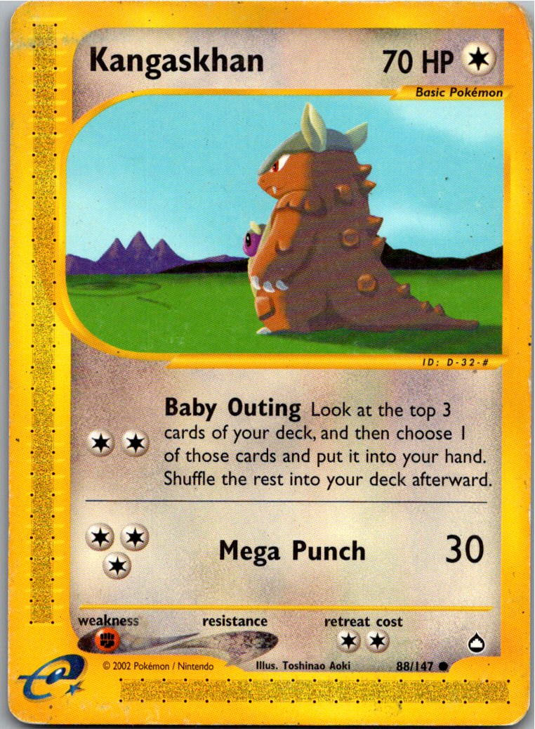 Kangaskhan Kangama 88/147 Aquapolis – Vorderseite