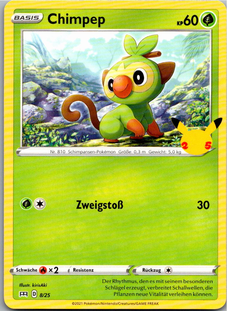 Chimpep 8/25 McDonald's Collection 2021 – Vorderseite