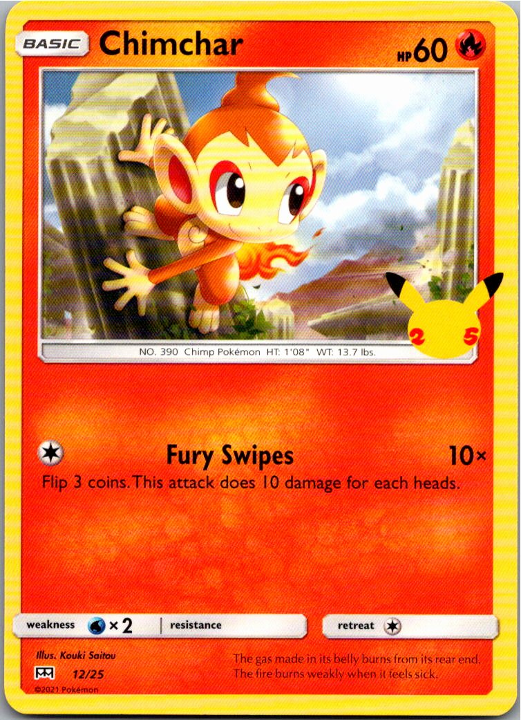 Chimchar 12/25 McDonald's Collection 2021 – Vorderseite