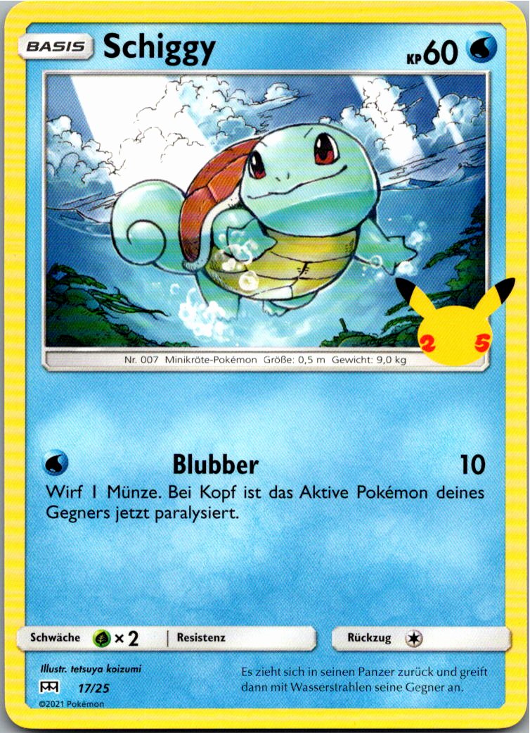 Schiggy 17/25 McDonald's Collection 2021 – Vorderseite