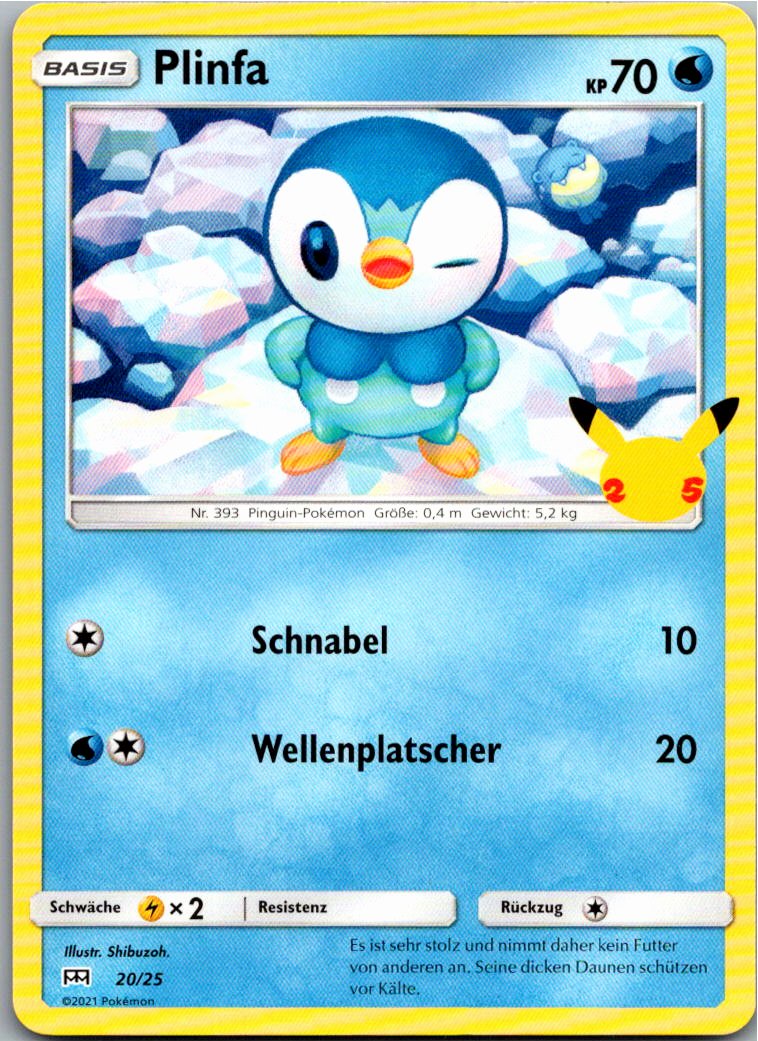 Plinfa 20/25 McDonald's Collection 2021 – Vorderseite