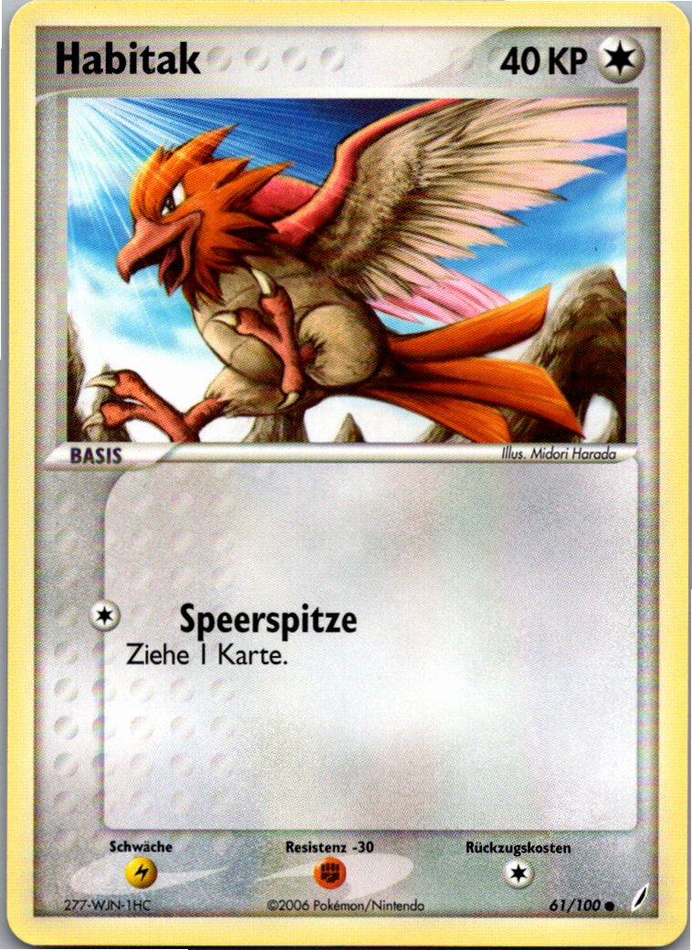 Habitak 61/100 EX Crystal Guardians – Vorderseite