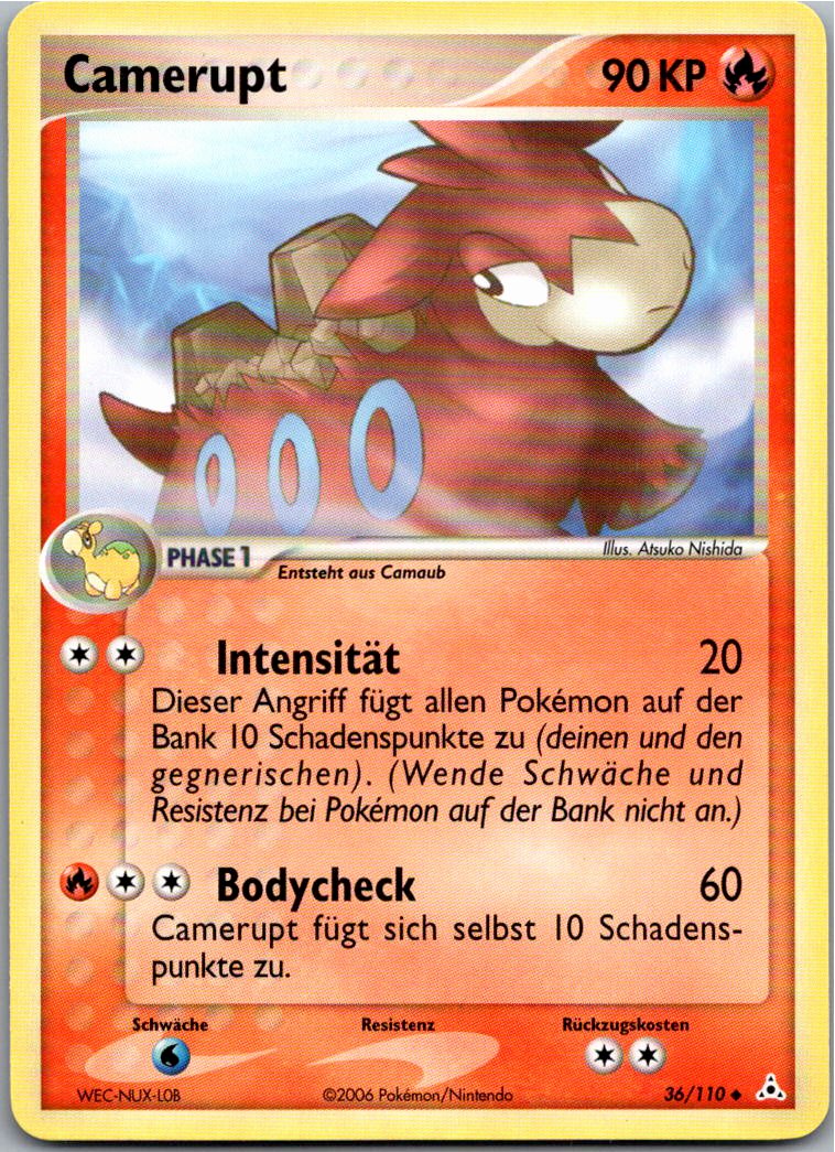 Camerupt 36/110 EX Holon Phantoms – Vorderseite