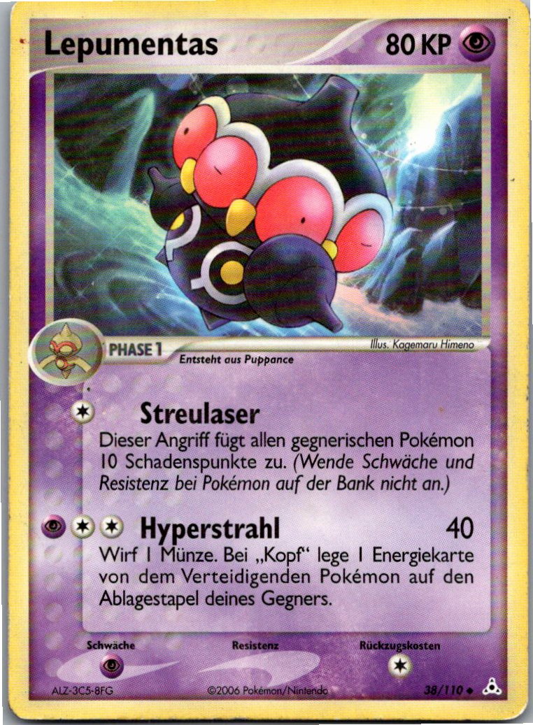 Lepumentas 38/110 EX Holon Phantoms – Vorderseite