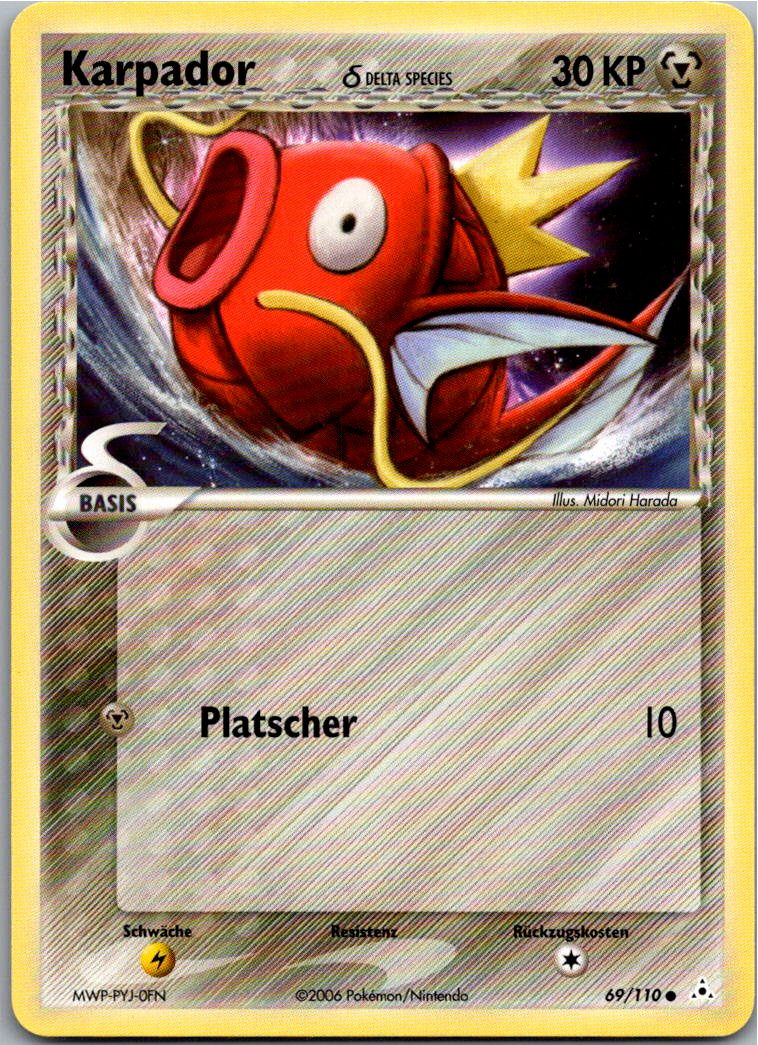 Karpador 69/110 EX Holon Phantoms – Vorderseite