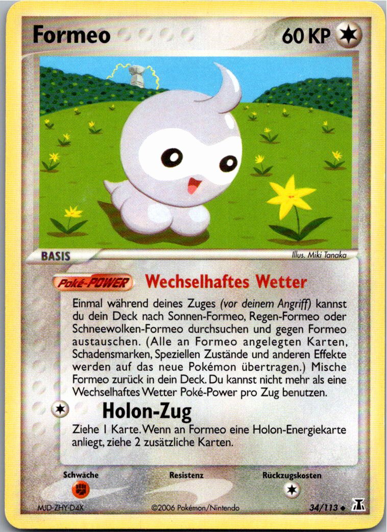 Formeo 34/113 EX Delta Species – Vorderseite