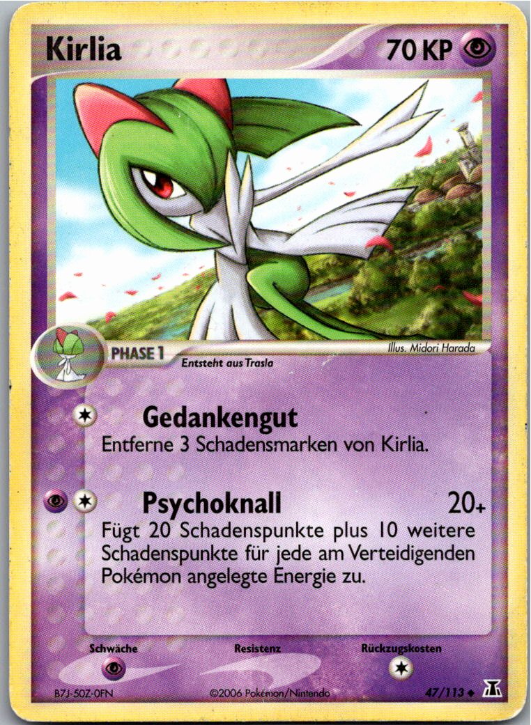 Kirlia 47/113 EX Delta Species – Vorderseite