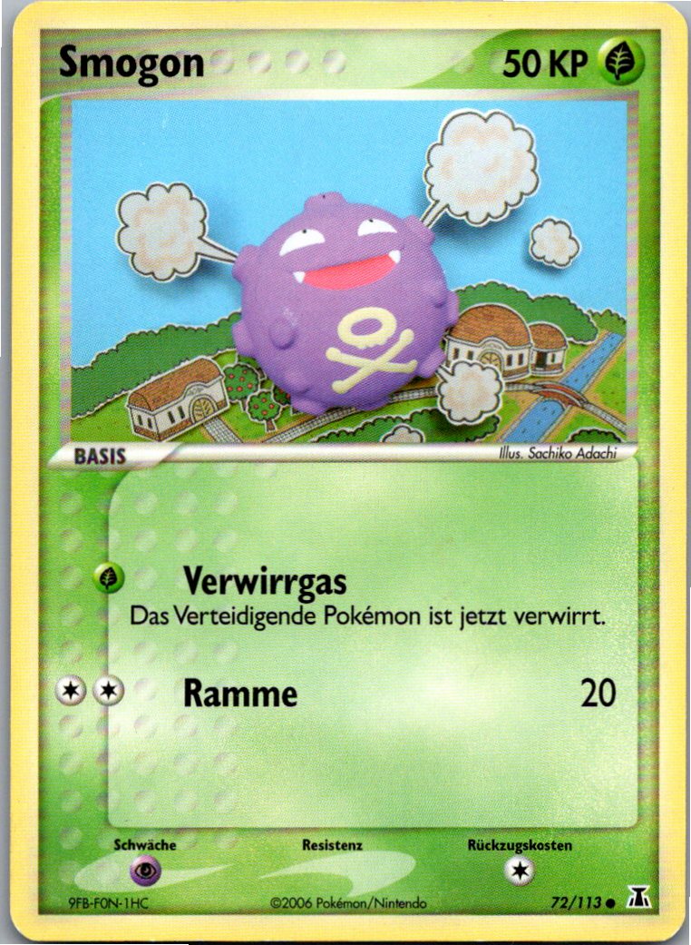 Smogon 72/113 EX Delta Species – Vorderseite