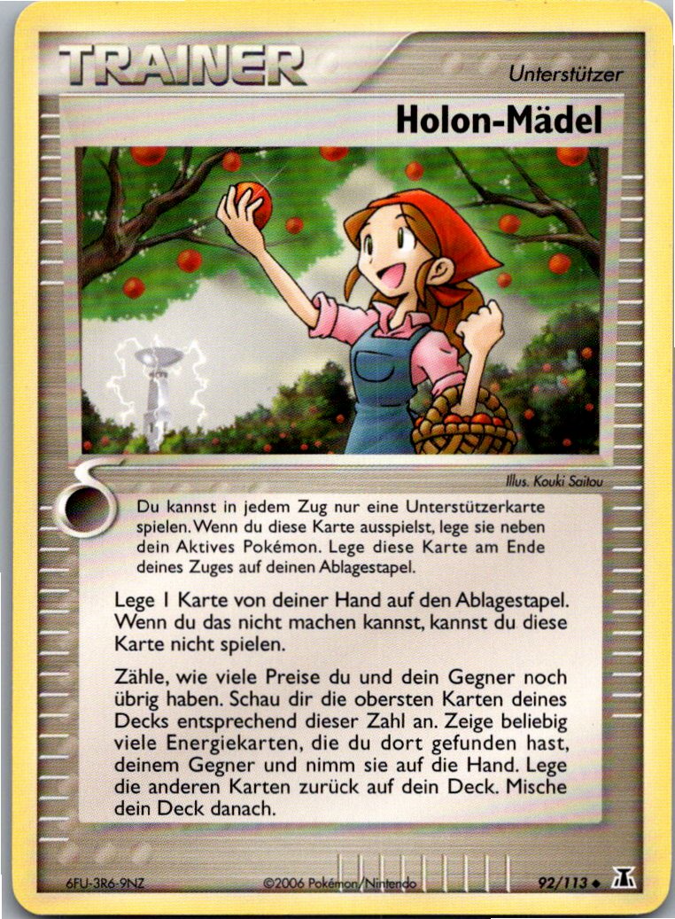 Holon-Mädel 92/113 EX Delta Species – Vorderseite