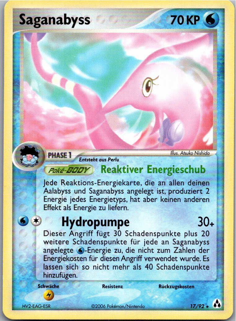 Saganabyss 17/92 EX Legend Maker – Vorderseite