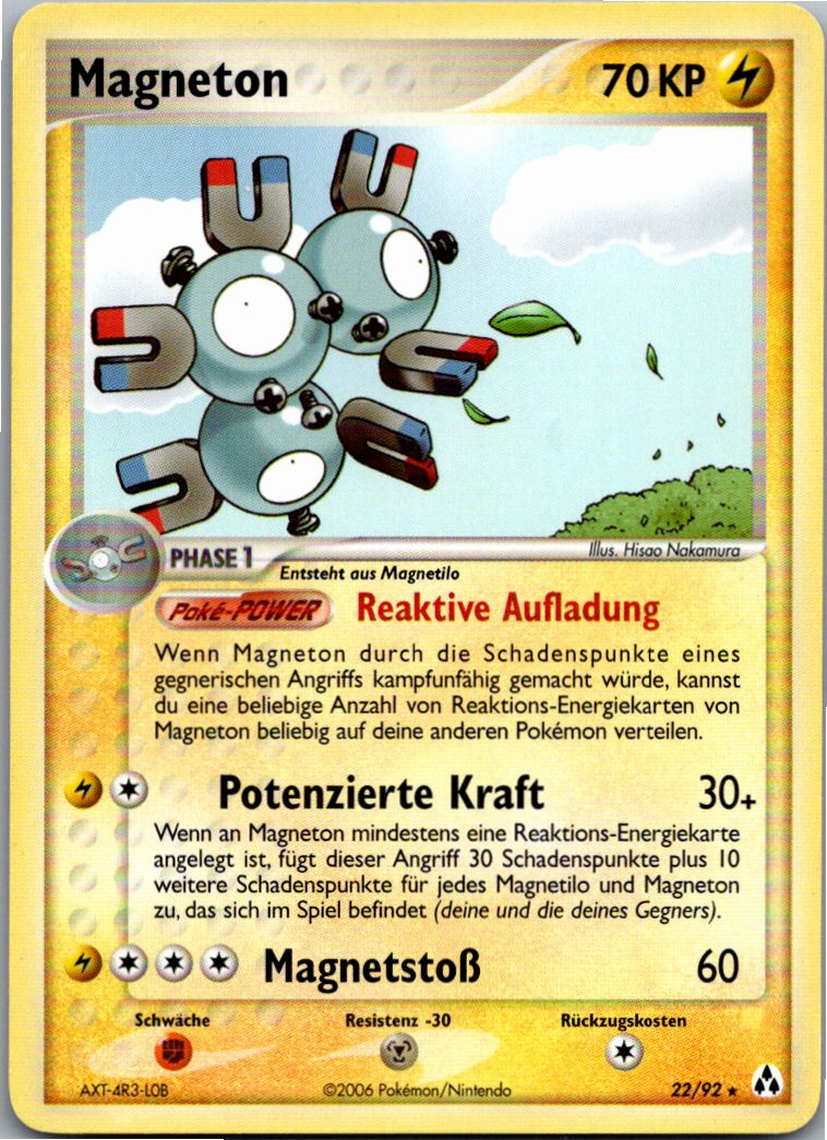 Magneton 22/92 EX Legend Maker – Vorderseite