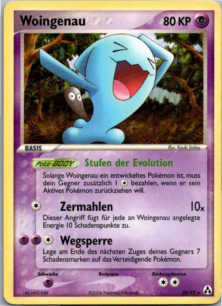 Woingenau 28/92 EX Legend Maker – Vorderseite