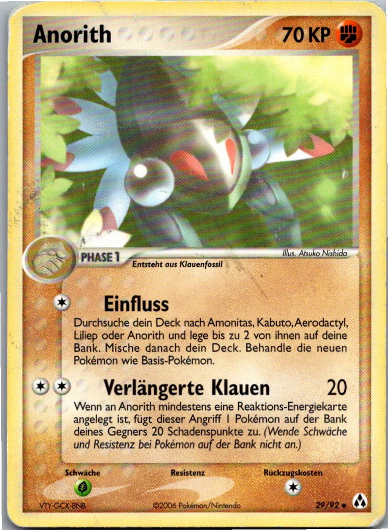 Anorith 29/92 EX Legend Maker – Vorderseite