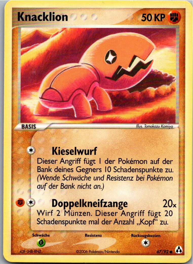 Knacklion 67/92 EX Legend Maker – Vorderseite
