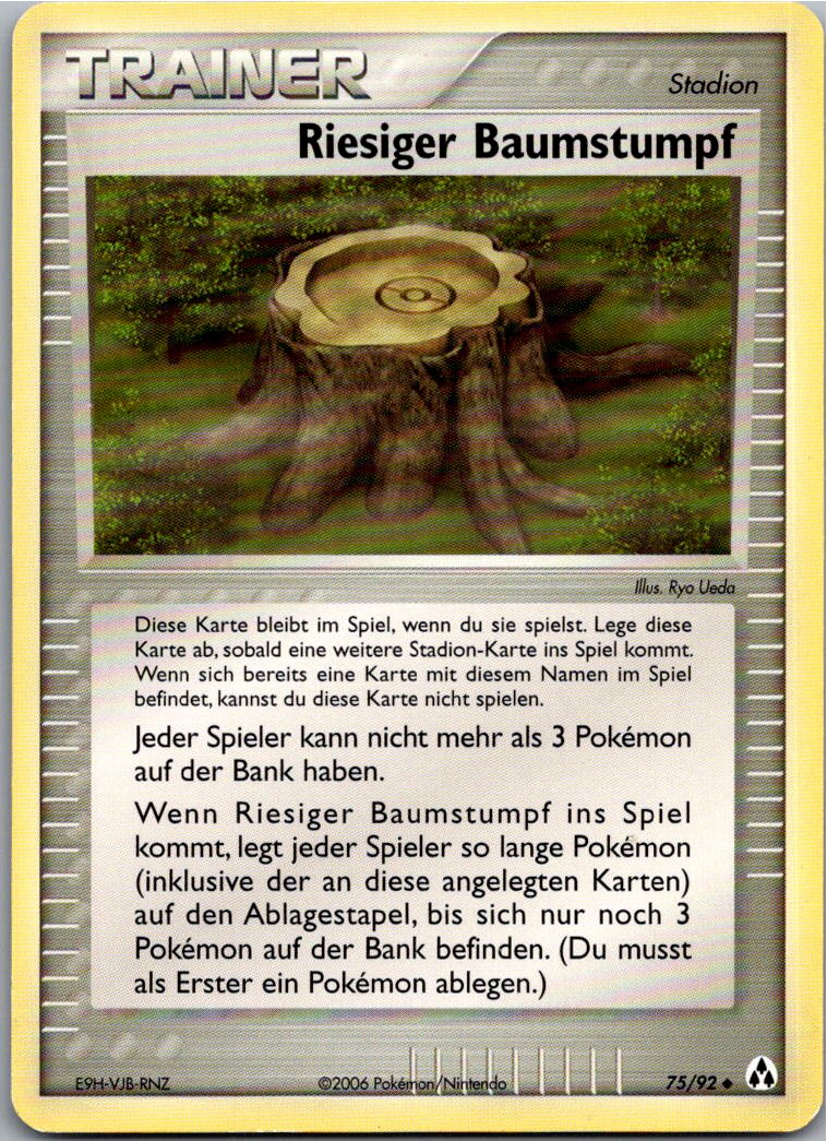 Riesiger Baumstumpf 75/92 EX Legend Maker – Vorderseite