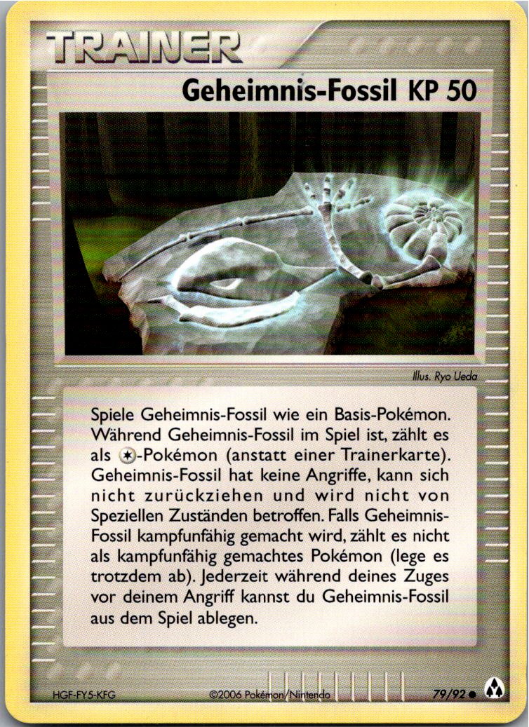Geheimnis-Fossil 79/92 EX Legend Maker – Vorderseite
