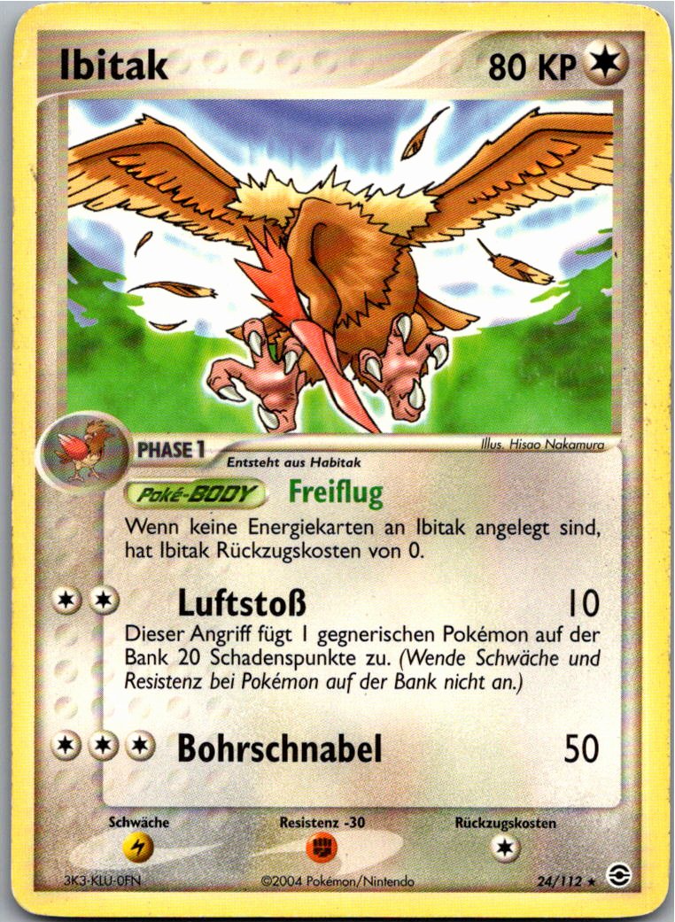 Ibitak 24/112 EX Feuerrot & Blattgrün – Vorderseite
