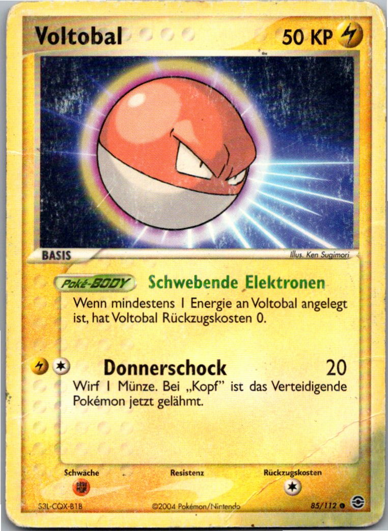 Voltobal 85/112 EX Feuerrot & Blattgrün – Vorderseite