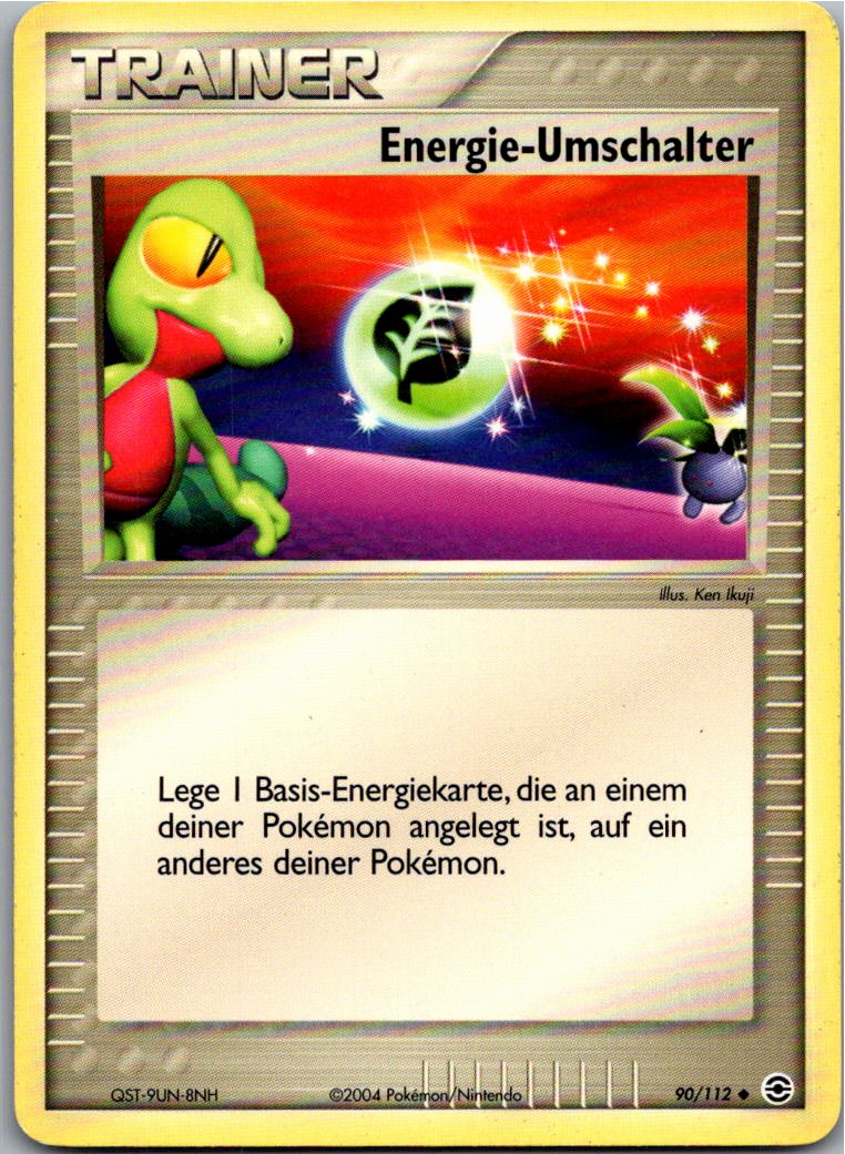 Energie-Umschalter 90/112 EX Feuerrot & Blattgrün – Vorderseite
