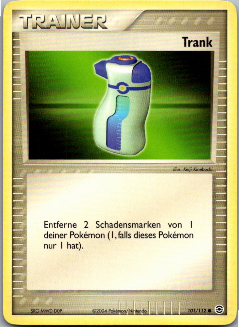 Trank 101/112 EX Feuerrot & Blattgrün – Vorderseite