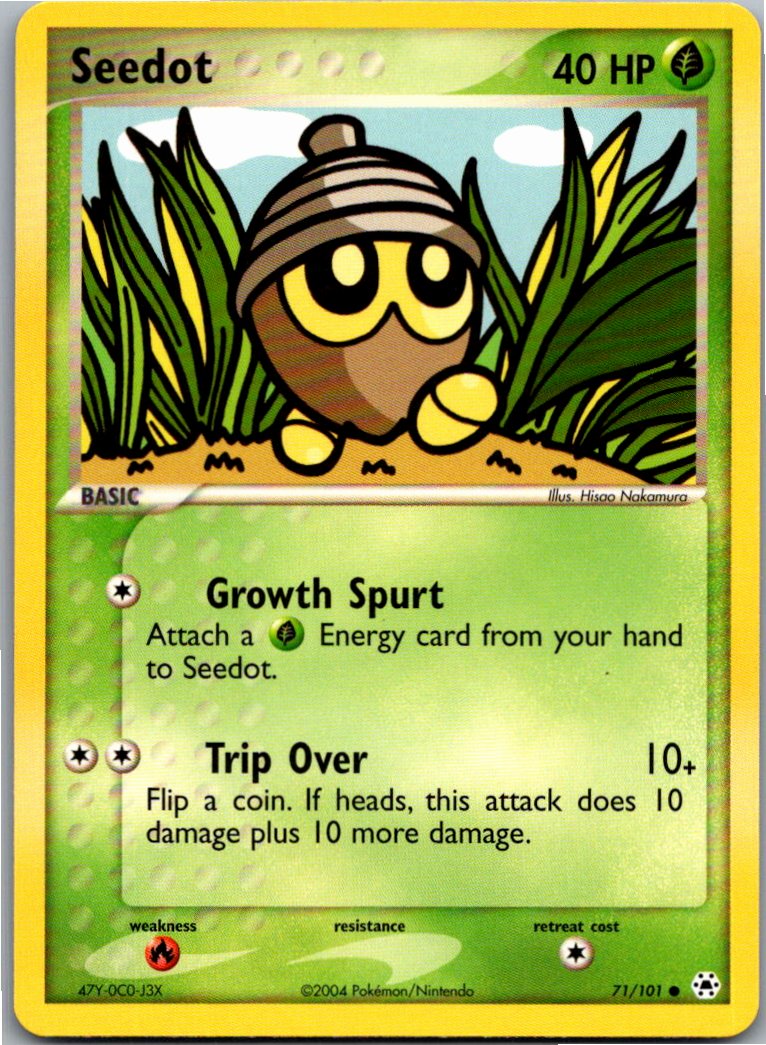 Seedot Samurzel 71/101 Hidden Legends – Vorderseite
