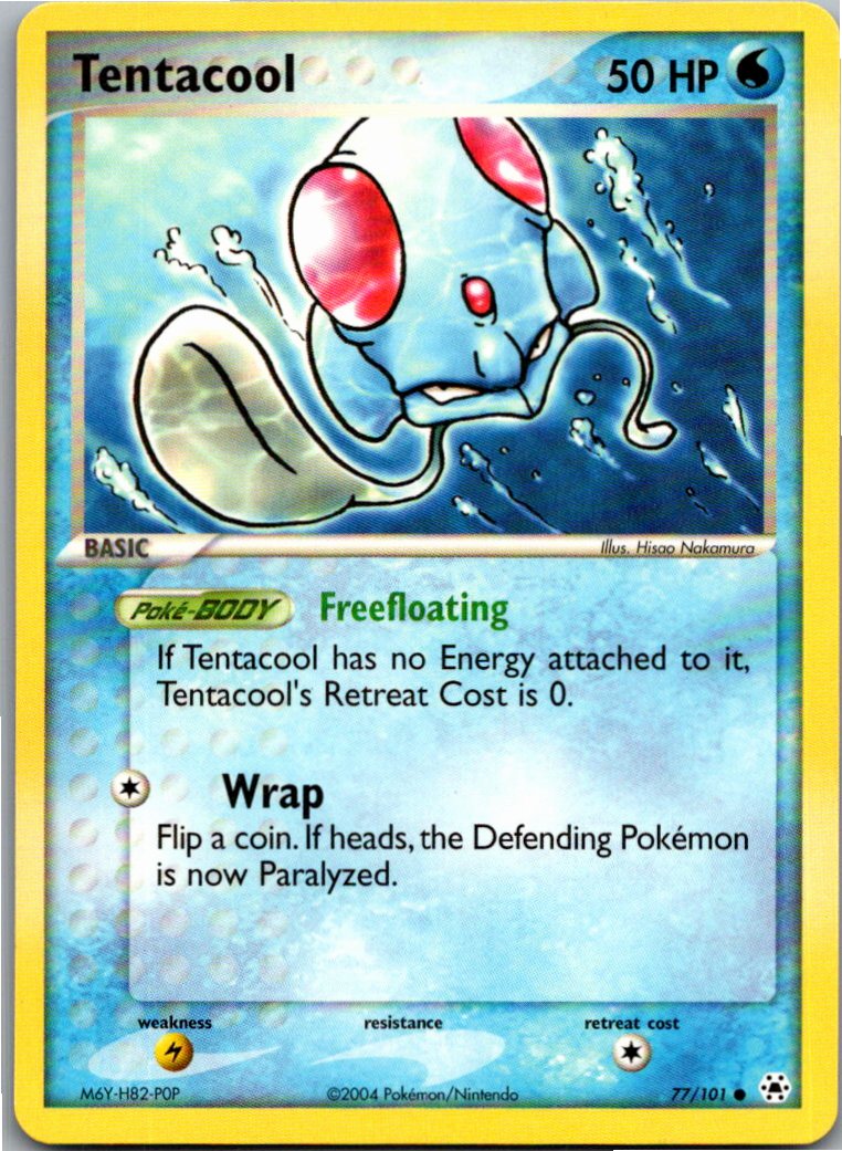 Tentacool Tentacha 77/101 Hidden Legends – Vorderseite