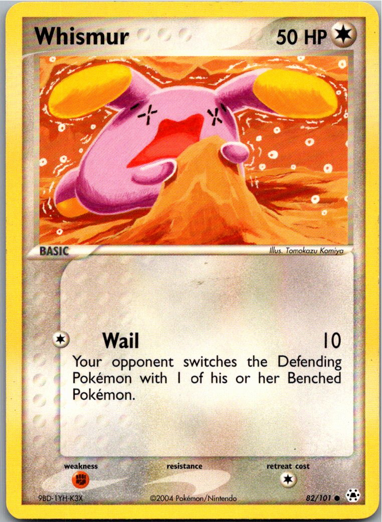 Whismur Flurmel 82/101 Hidden Legends – Vorderseite