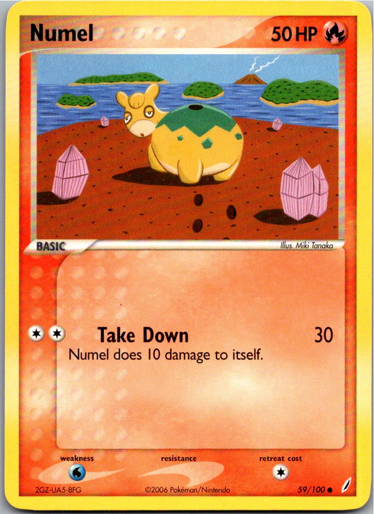 Numel Camaub 59/100 EX Crystal Guardians – Vorderseite