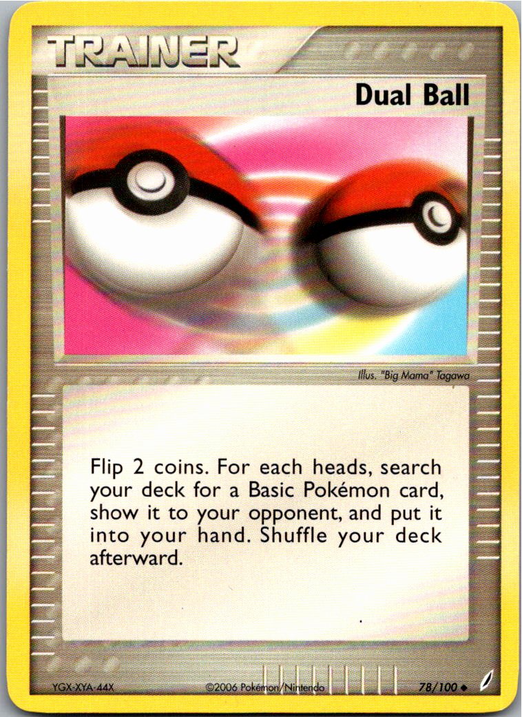 Dual Ball Doppelball 78/100 EX Crystal Guardians – Vorderseite