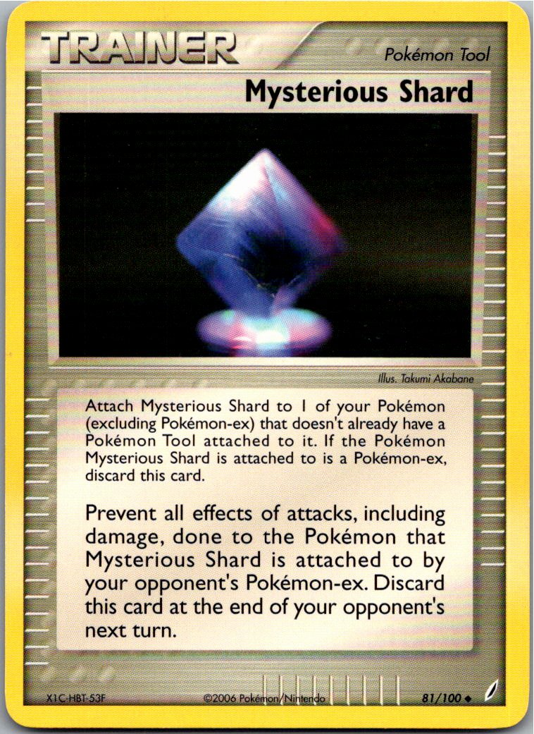 Mysterious Shard 81/100 EX Crystal Guardians – Vorderseite