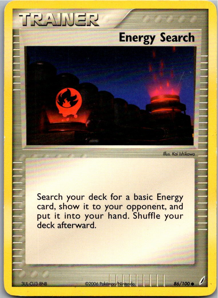 Energy Search Energiesuche 86/100 EX Crystal Guardians – Vorderseite