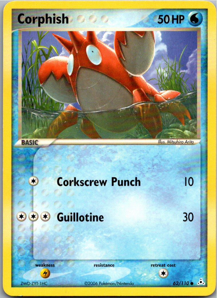 Corphish Krebscorps 62/110 EX Holon Phantoms – Vorderseite