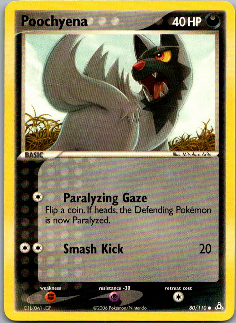 Poochyena Fiffyen 80/110 EX Holon Phantoms – Vorderseite