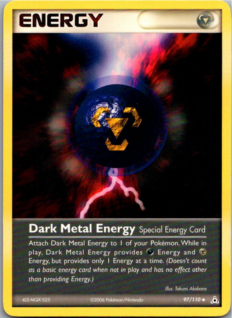 Dark Metal Energy 97/110 EX Holon Phantoms – Vorderseite