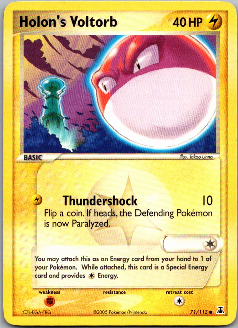 Holon's Voltorb Holon-Voltobal 71/113 EX Delta Species – Vorderseite