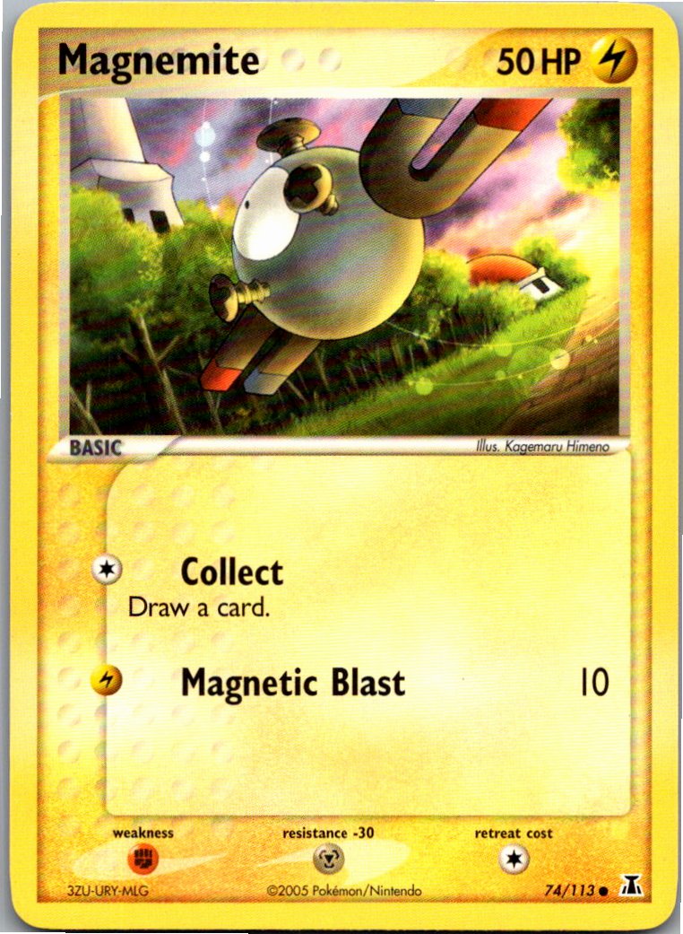 Magnemite Magnetilo 74/113 EX Delta Species – Vorderseite