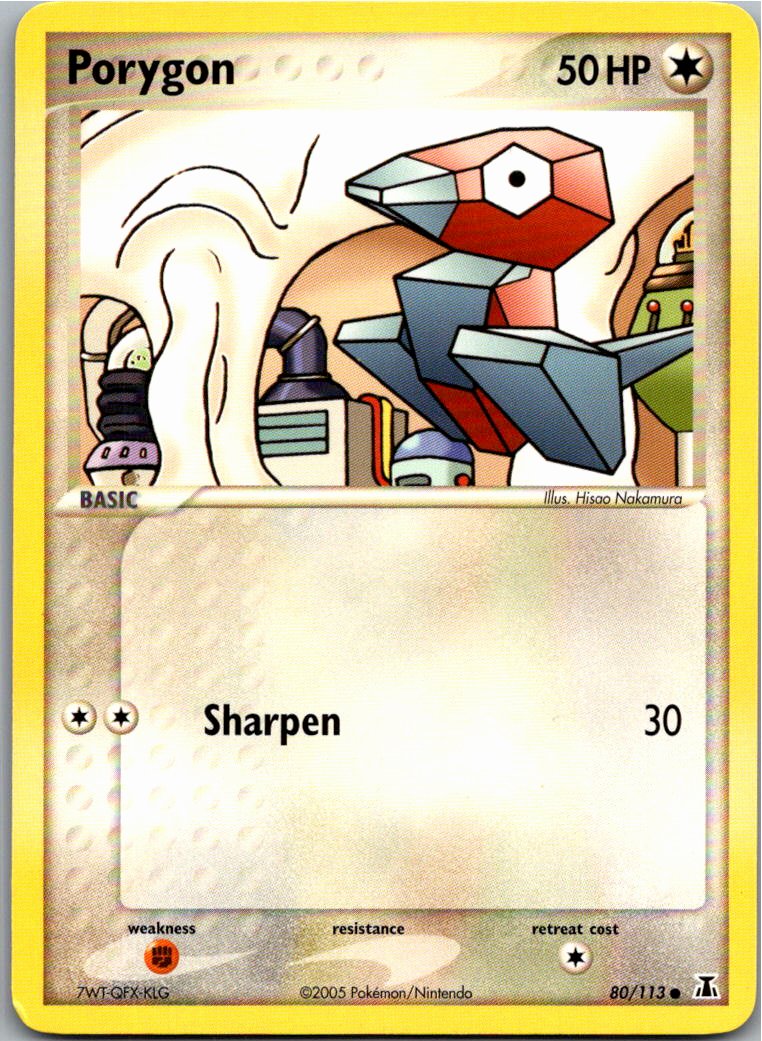 Porygon 80/113 EX Delta Species – Vorderseite