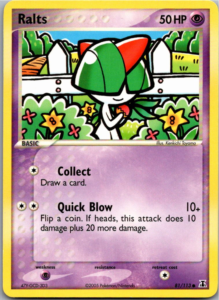 Ralts Trasla 81/113 EX Delta Species – Vorderseite