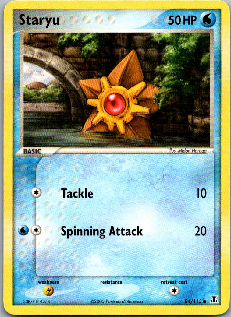 Staryu Sterndu 84/113 EX Delta Species – Vorderseite
