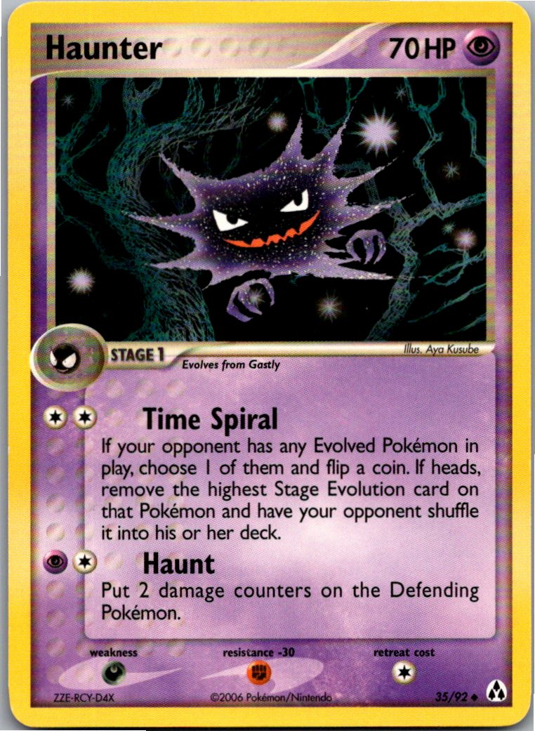 Haunter Alpollo 35/92 EX Legend Maker – Vorderseite
